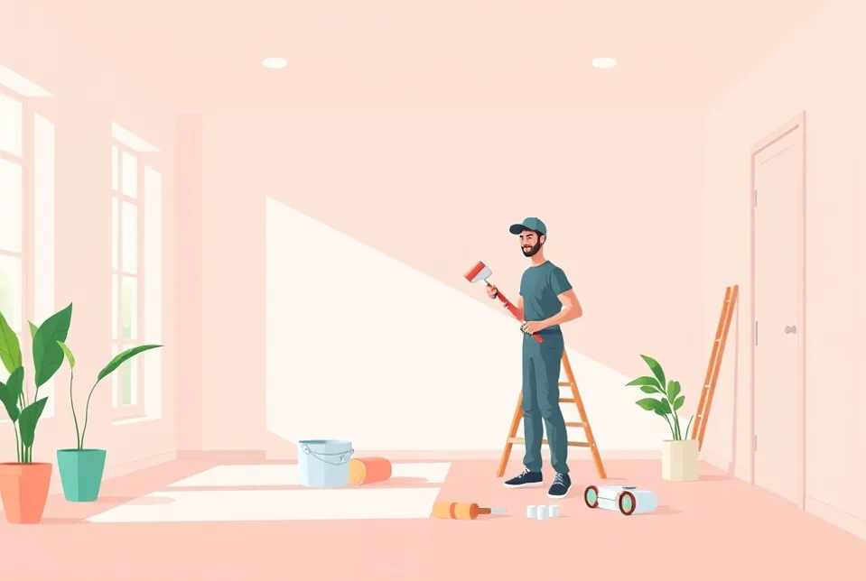 Intérieur rénové après travaux de peinture à Plaisance-du-Touch